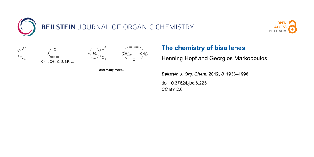 BJOC - The chemistry of bisallenes