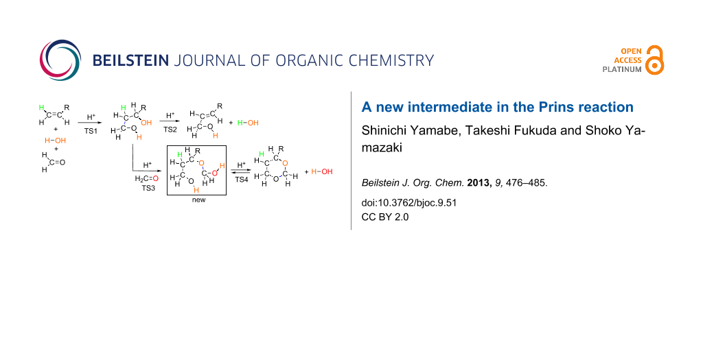 Bjoc A New Intermediate In The Prins Reaction