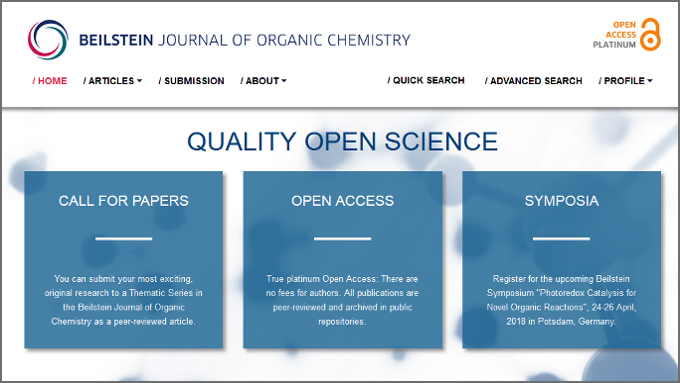 Organic chemistry journal articles